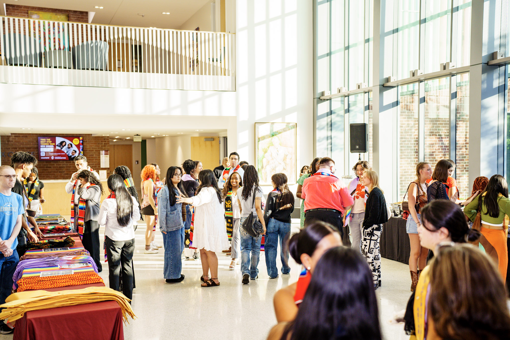 Campus event photography Charleston - multicultural celebration