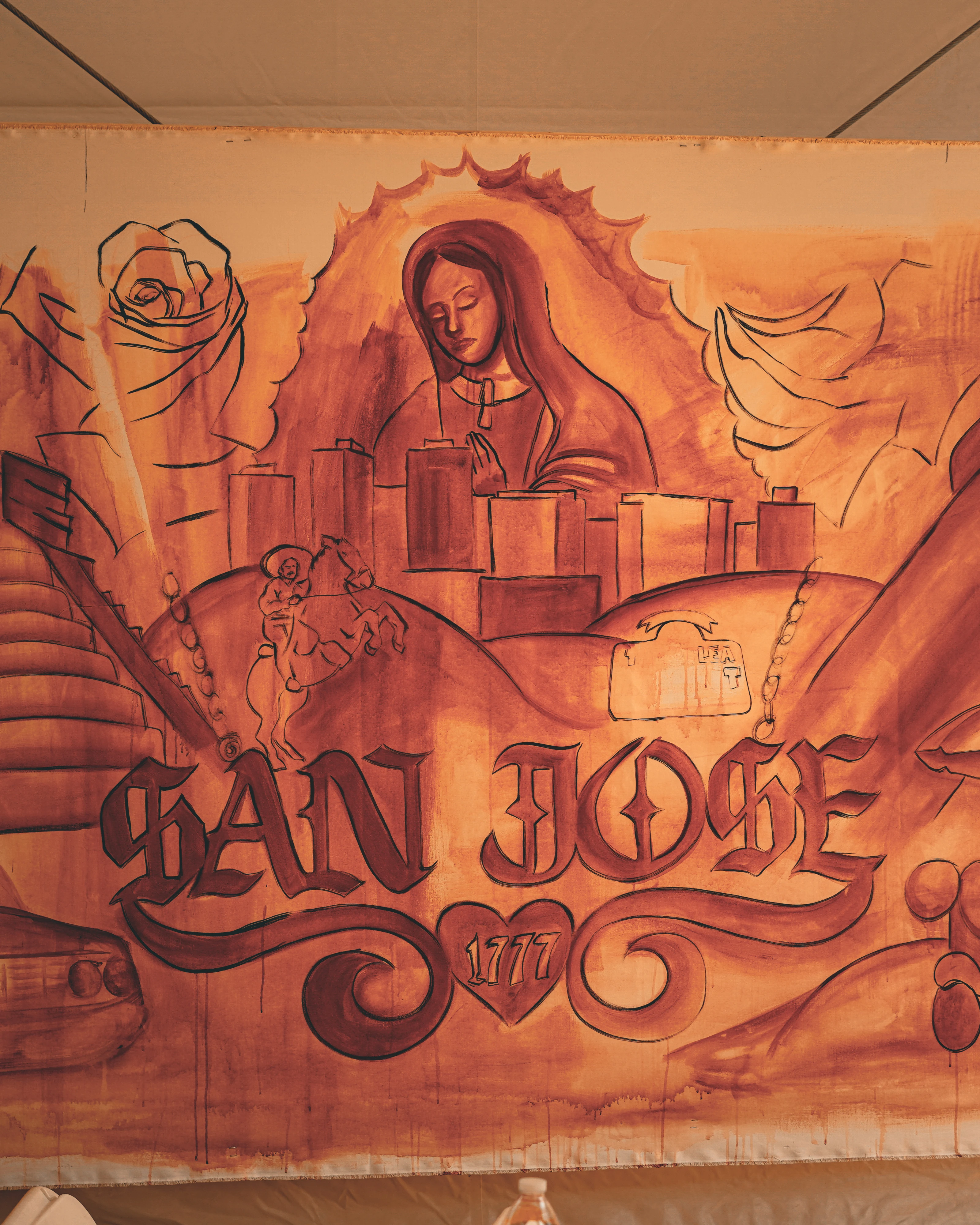 San Jose cultural mural at Smithsonian Folklife Festival