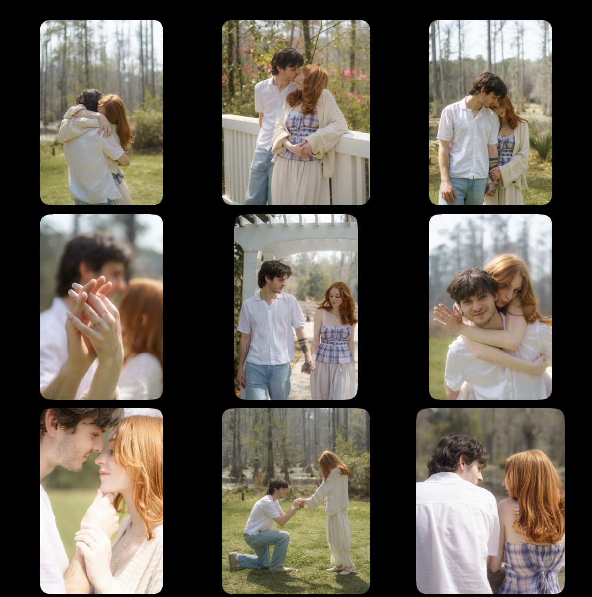 Engagement photography at Cypress Gardens Charleston