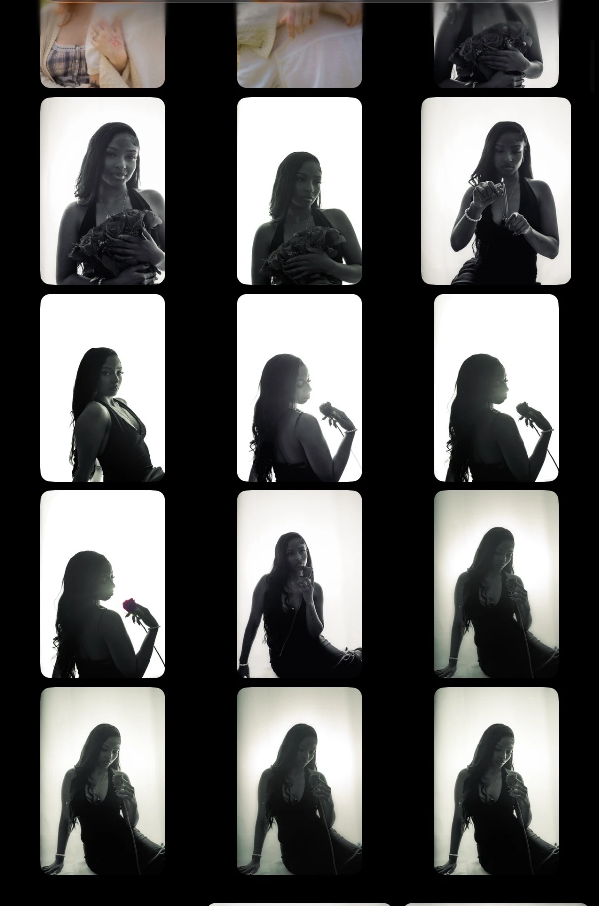 Studio Black and White Portrait Photography