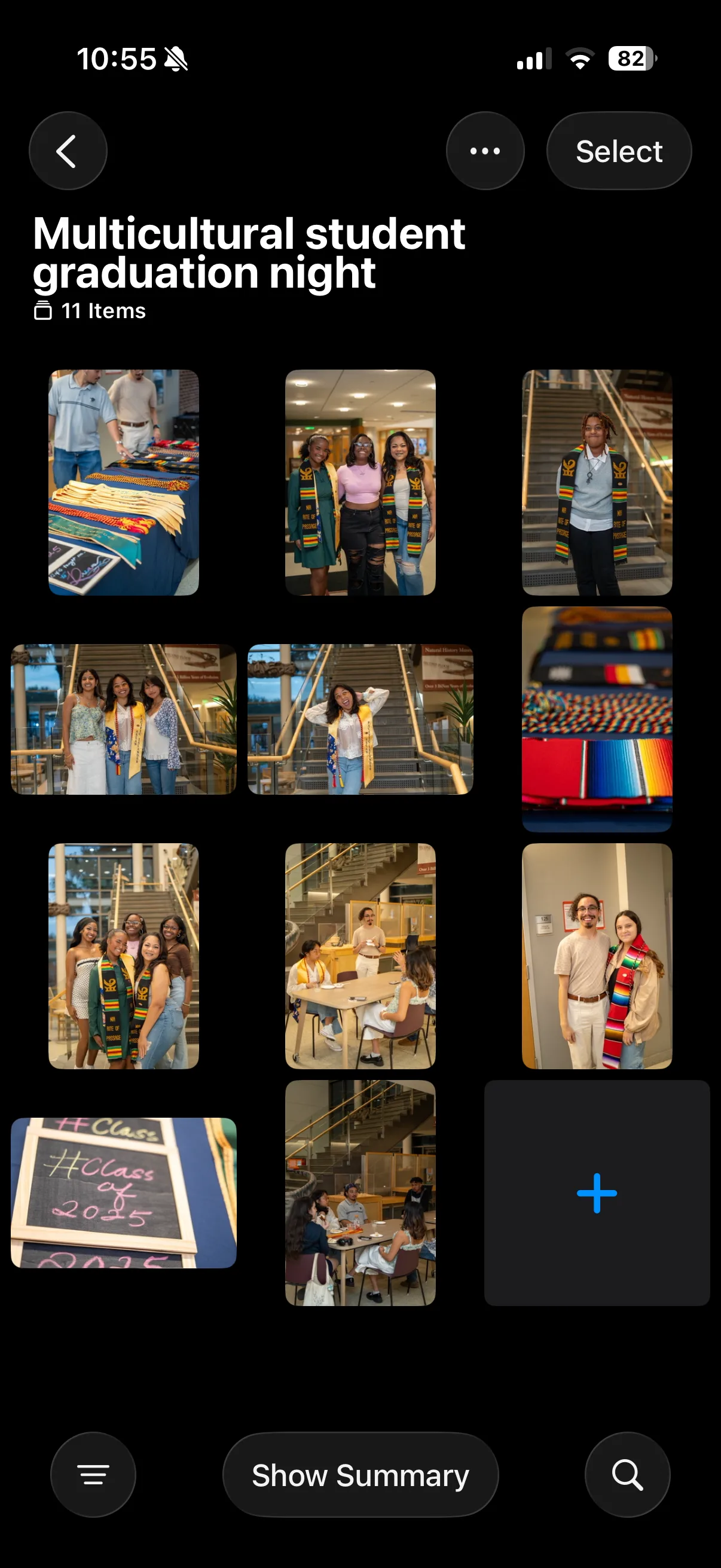 Multicultural student graduation night celebration with cultural sashes and group photos in Charleston SC by Joshua Smith photographer