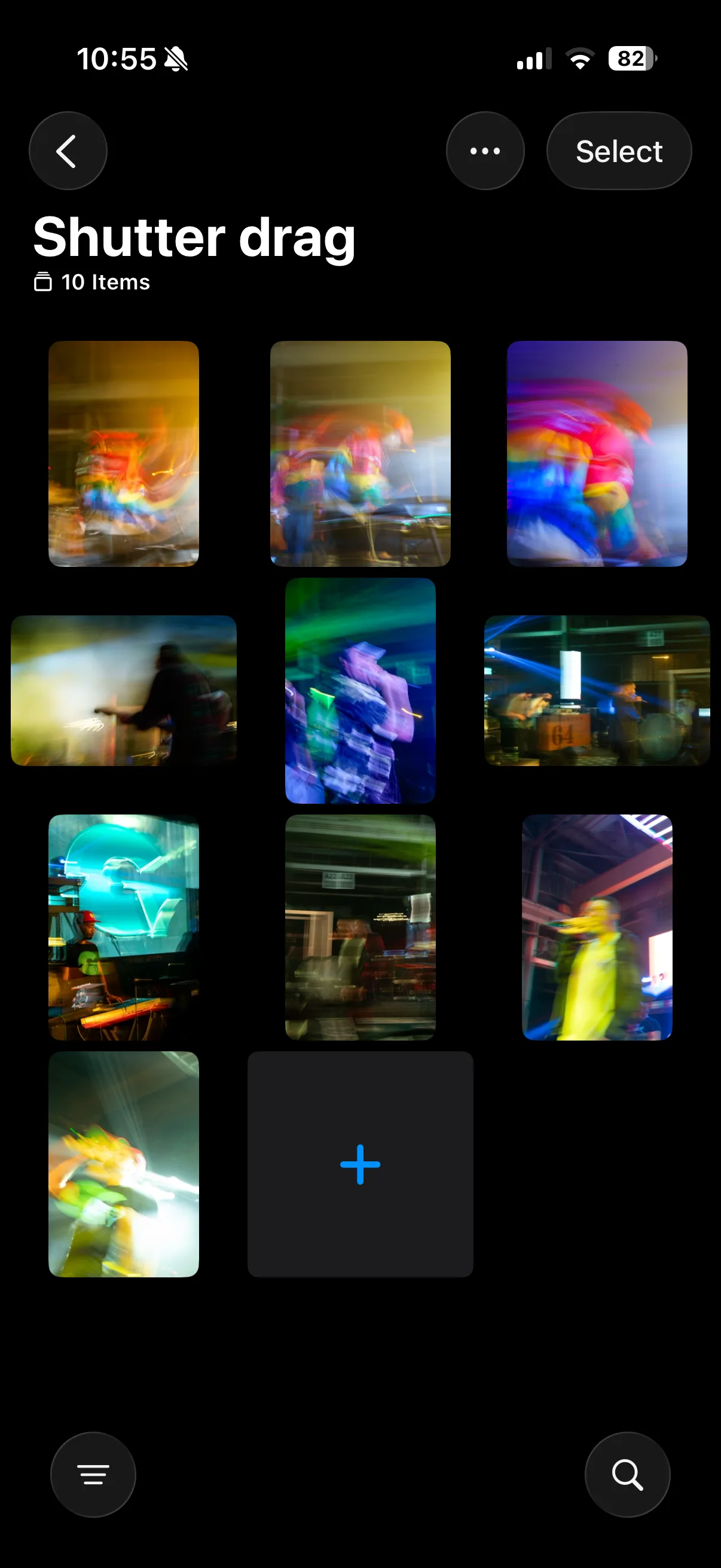 Shutter drag creative portrait with neon light trails and motion blur in Charleston bar by Joshua Smith photographer